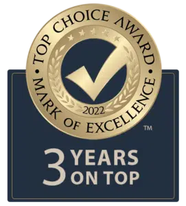 Top Choice Award Sunset Homes Logo