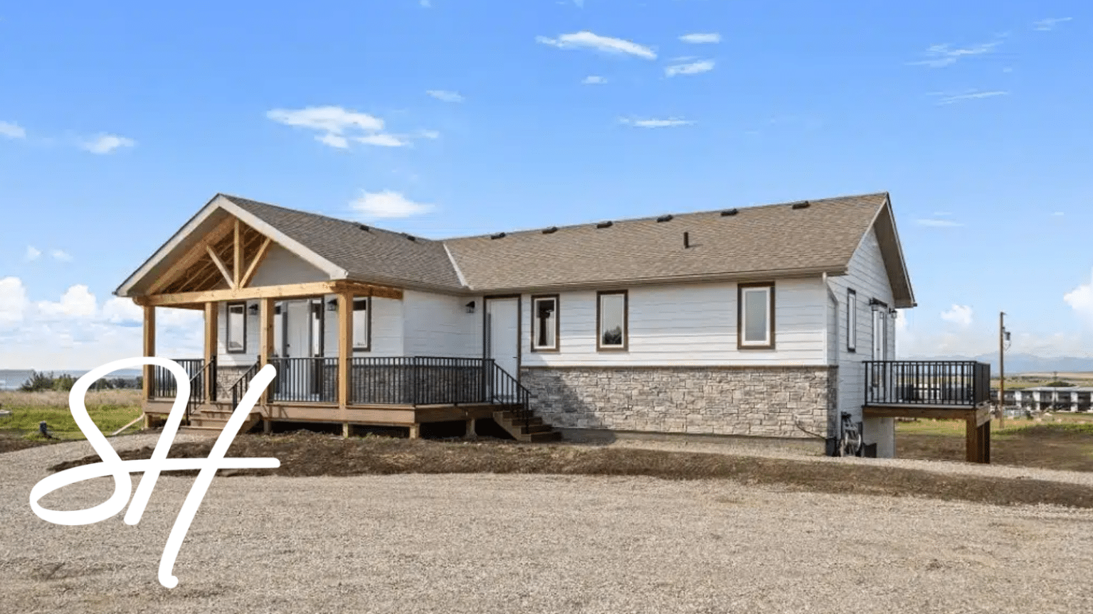 Custom Acreage Homes Creating a Modern Farmhouse Look with Sunset